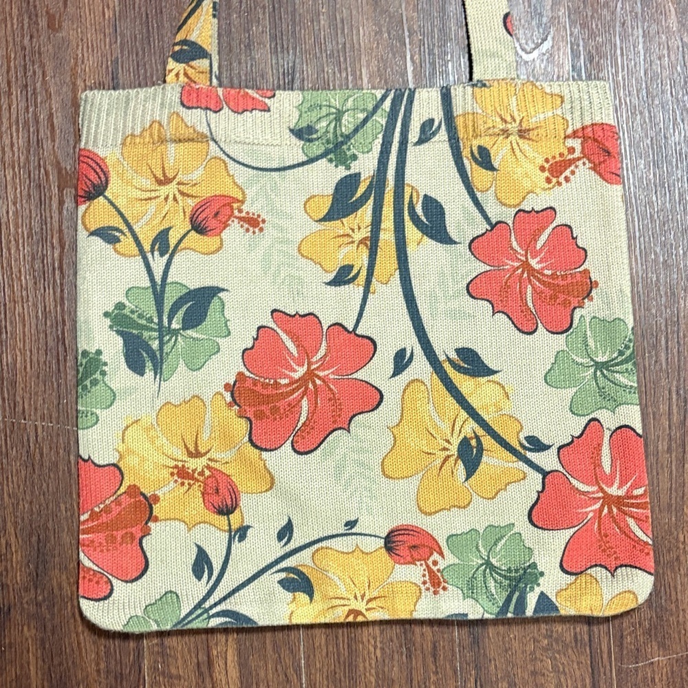 Floral Canvas Tote Bag - Picture 3 of 5